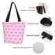 thumbnail image 4 of Balery Pink bows Bolsa de Hombro con Diseño, Bolsa Grande y Duradera, Bolsa Versátil para Compras, 4 of 6