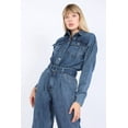 thumbnail image 5 of Women's Oversize Jean Jumpsuit Dark Blue, 5 of 8