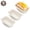 Creamy, variant on HONGBAKE 3 Pack Super Mini Loaf Pans with Diamond-Texture, 6 x 3.3 x 2 Inch Mini Bread Pans Set, Nonstick Small Banana Bread Loaf Pans, Heavy Duty Small Baking Pans for air fryer, Dark Gray