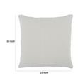 thumbnail image 5 of Kai 22 x 22 Throw Pillow, Tonal Woven Stripes, Cotton Viscose Blend, White, 5 of 5