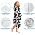 thumbnail image 7 of White Cow Black Spot Pattern (8) Hooded Bath Towel，50"x30" for Ages 3 To 12 Kids, Quick Dry Lightweight Soft Microfiber Hood Beach Towel Cover Up for Kids, 7 of 7