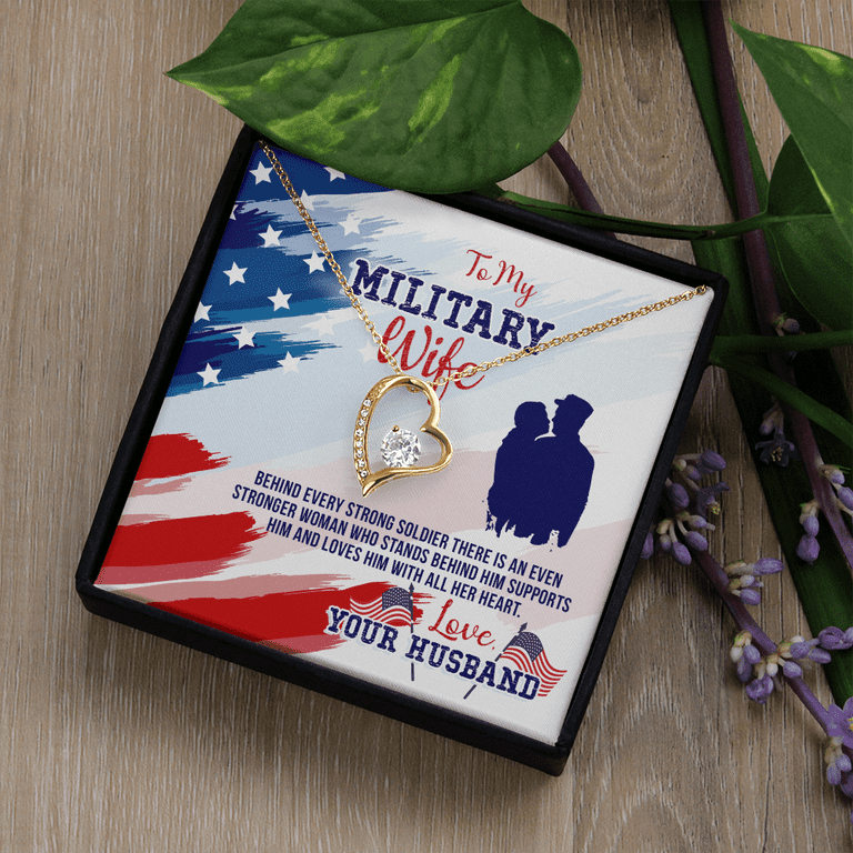 Army Wife Gifts Anniversary Gift for Army Wife Birthday Gifts for Wife  Necklace for Wife Army Wife Military Wife Gift 