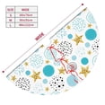 thumbnail image 3 of Sikiie Gold Stars Blue Dots Pattern 30-48 inches {designName} Print Christmas Tree Skirt Snowman Xmas Tree Skirt with Edge Christmas Decorations for Holiday Party-36", 3 of 7