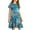 Multicolor A, variant on SROBPTY Girls Summer Dress Print Breathable Crew Neck Short Sleeve Mid-Length Sundress for 4-14 Years