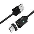 thumbnail image 2 of Maoww Essager Phone Fast Charging Cable Mobile Phone Data Sync Braided Design Cord, Black, for Android, 2m, 2 of 6
