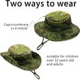 thumbnail image 2 of Camo Boonie Hat for Men Women, Military Tactical Wide Brim Bucket Hats, UPF50+ Jungle Sun Hats for Fishing Hunting Safari, 2 of 6