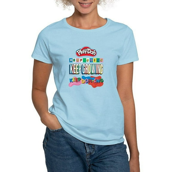 CafePress - Play Doh Keep Going Keep Growing T Shirt - Women's Classic T-Shirt