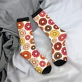 thumbnail image 5 of Bingfone Compression Socks for Women and Men Long Socks for Running Athletic Cycling Nurse- Donut, 5 of 6