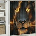 thumbnail image 6 of Autua Lion Lightning Fantasy Washable Shower Curtain with Hooks 69"x72, 6 of 7