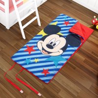 Mickey Mouse Kids Slumber Bag, Machine Washable w/ Side Zipper