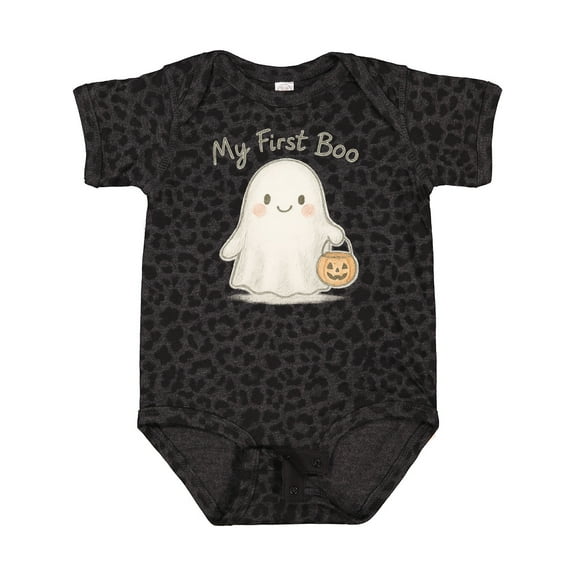 Inktastic My First Boo Cute Ghost Halloween Boys or Girls Baby Bodysuit