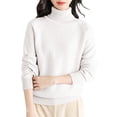 thumbnail image 2 of IMENGL Wool sweater turtleneck first line, White L, Size M-2XL, 2 of 4