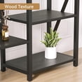 thumbnail image 5 of Triple Wide 5 Tier Book Shelf, Tall Bookshelf with Open Display Shelves, Industrial Large Bookshelves and Bookcases with Metal Frame for Living Room, Bedroom, Home Office, 5 of 9