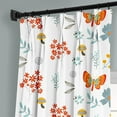thumbnail image 2 of Kotton Culture Double Pinch Pleat Butterfly Curtains Thermal Insulated Room Darkening Blackout Curtains for Window, Sliding Door, Patio Door, Home, Office, Nursery (1 Panel, 42x45, Butterfly), 2 of 6
