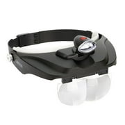 Carson Optical Pro Series MagniVisor Deluxe Head-Worn LED Lighted Magnifier with 4 Different Lenses