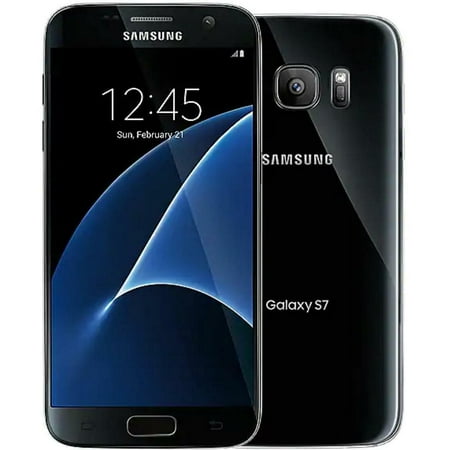Restored SAMSUNG Galaxy S7 - 32GB - Black - GSM Unlocked - AT&T / T-Mobile / Global - Android Smartphone - (LCD Shadow) (Refurbished)