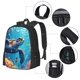thumbnail image 2 of Balery Colorful Underwater Plant Turtle Mochila para hombre y mujer - Tela Oxford 600D resistente - Gran capacidad, resistente al agua, ideal para la escuela, viajes y senderismo, 2 of 6