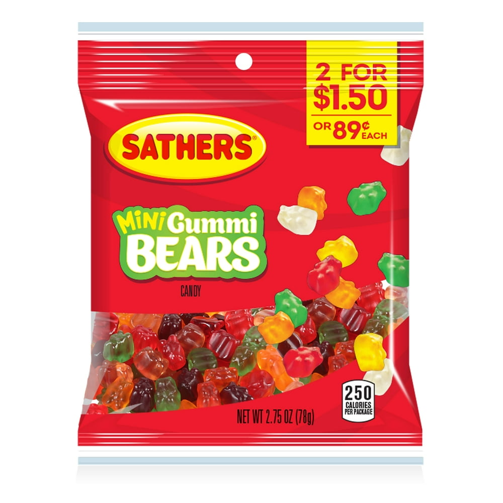 Sathers Mini Gummy Bears 27 Oz