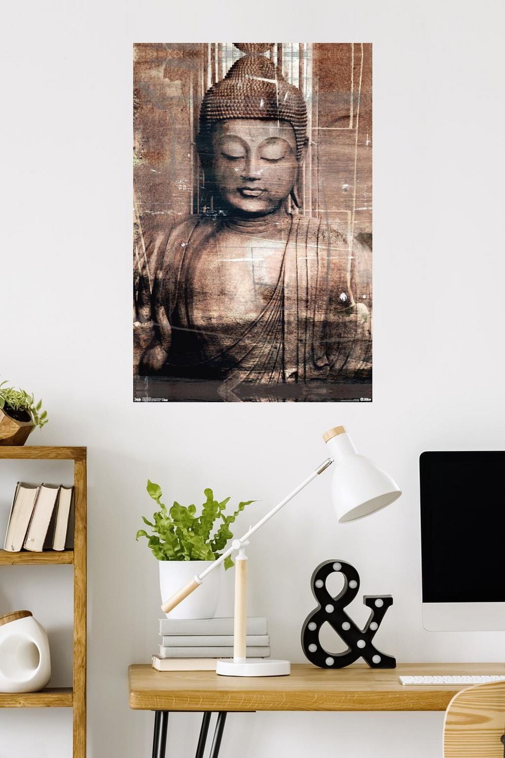 Thai Buddha Wall Poster, 22.375" x 34"