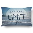 thumbnail image 1 of BSDHOME Quote On Blurred Pillowcase Pillow Cushion Cover 20x30 inch, 1 of 1