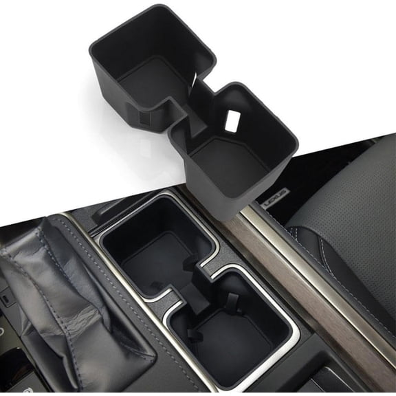 Zxsyw 2024 2025 Lexus GX 550 Center Console Cup Holders - Silicone Protection Pad & Liner, Interior Accessories, Black Color for Enhanced Durability