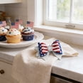 thumbnail image 4 of Cififendec 4th of July Patriotic Giltter Bows Decoration, Red White Blue Sequin Memorial Day Decor, Independence Day Party Accessory Gift, 4 of 5