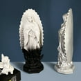 thumbnail image 4 of Blessed Mother Mary Statue - 12 Inch White Resin Catholic Sculpture, Our Lady of Guadalupe Figurine for Porch, Prayer Altar, Christian Home Decor, Religious Wedding Gift Collection, 4 of 6