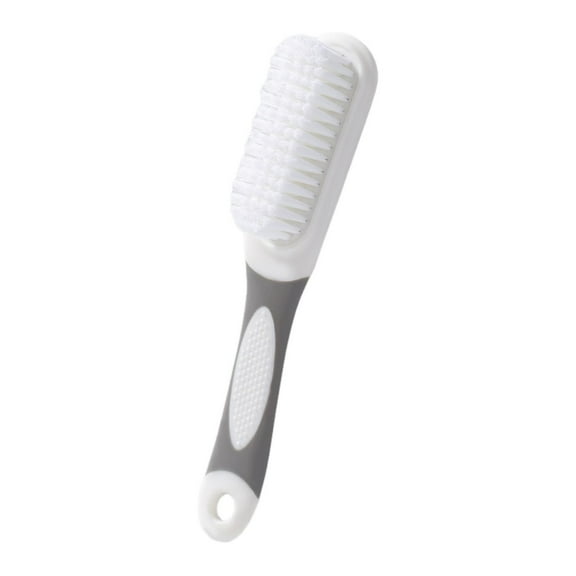 Shiogb Shoe Brush Cleaner,Shoe Brush Cleaner Long Handle Shoe Cleaning Brush for Sneakers Soft Leather Boot Brush Flexible Portable Shoe Brushes for Cleaning Shoe Cleaner Brush for Washing Grey,Grey