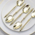 thumbnail image 6 of Efavormart 24 Pack | 6" Gold European Style Plastic Dessert Spoons With Roman Column Handle, Disposable Party Utensils, 6 of 11