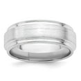 thumbnail image 5 of 925 Sterling Silver 7mm Brushed Fancy Band Ring Size 13.5, 5 of 7
