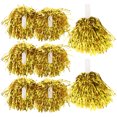 thumbnail image 4 of COOPHYA 12Pcs Cheerleading Pom Golden Metal Flat Handle for Cheerleaders Sports Meeting 33x1.3in, 4 of 8