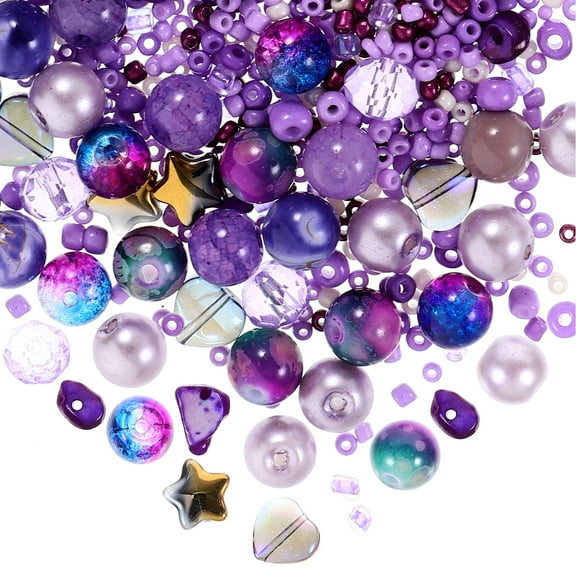 Koolleo 2 Bags of Glass Beads for Jewelry Making DIY Crafts Spacer Beads Bracelet Making Beads