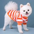 thumbnail image 2 of FOCUSNORM Dog Fleece Sweatshirt Colorful Striped Puppy Clothes Soft Pet Winter Clothes for Small Dogs, 2 of 4