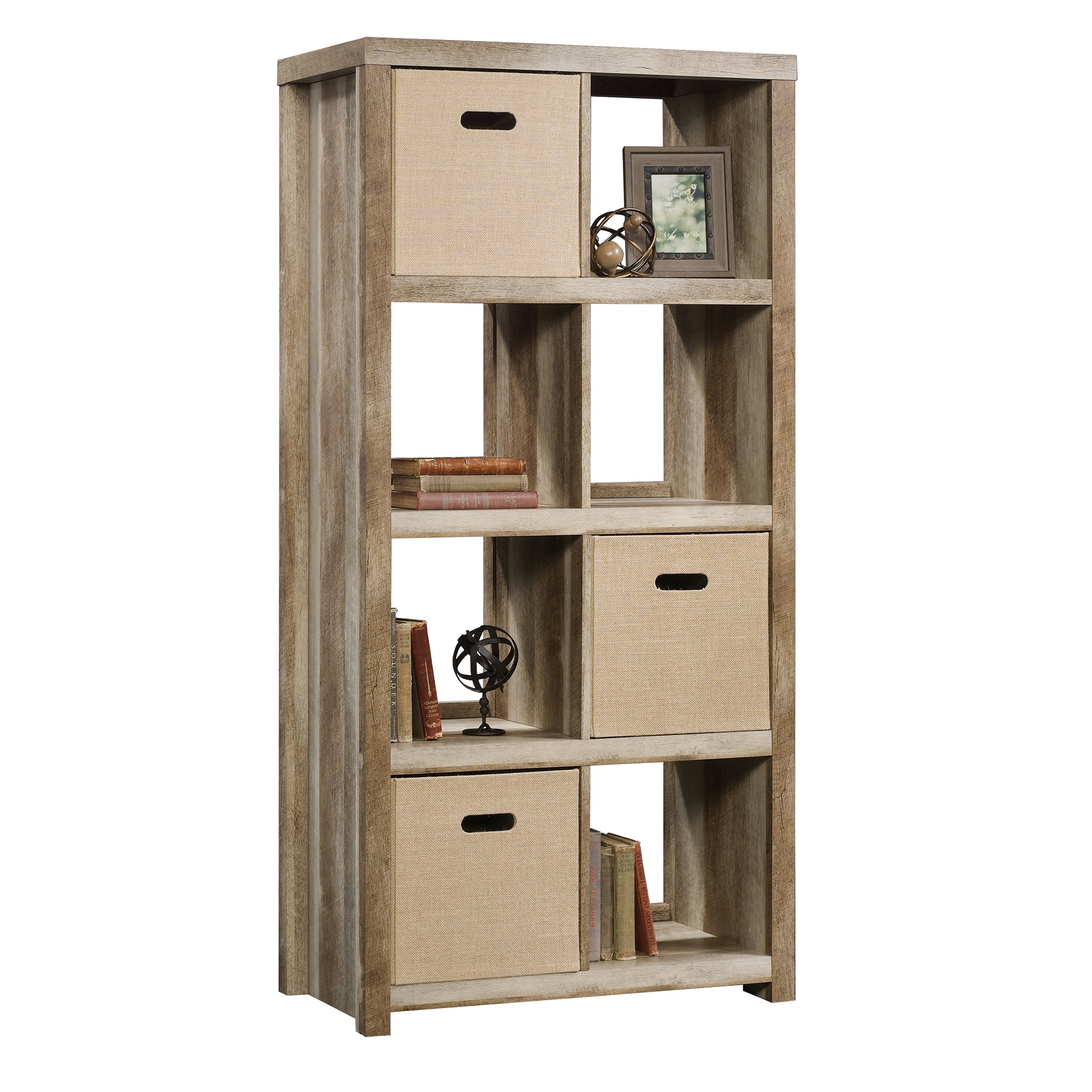 Sauder HomePlus 8Cube Organizer Bookcase, Lintel Oak Finish