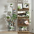 thumbnail image 3 of Plant Stand Indoor with Grow Light, 8 Tiered 64" Tall Indoor Plant Shelves for Multiple Plants, Large Metal Plant Shelf, Lighted Plant Stand for Indoor, Balcony, Living Room, 3 of 7