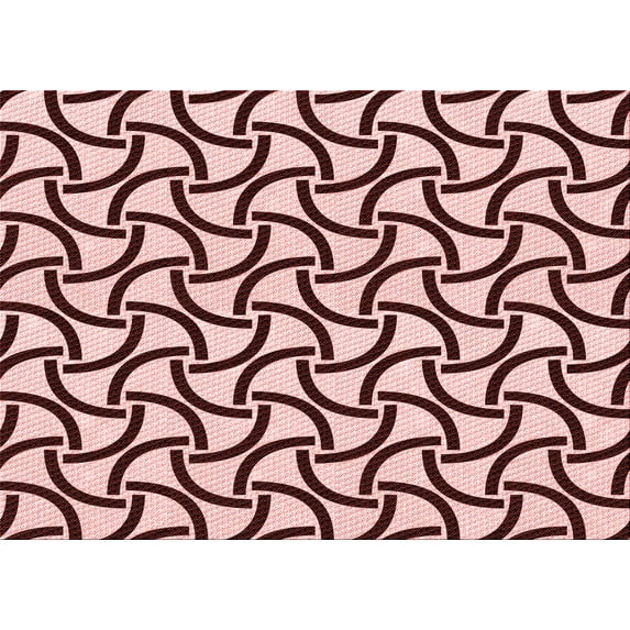 Ahgly Company Machine Washable Indoor Rectangle Transitional Pink Area Rugs, 2' x 3'