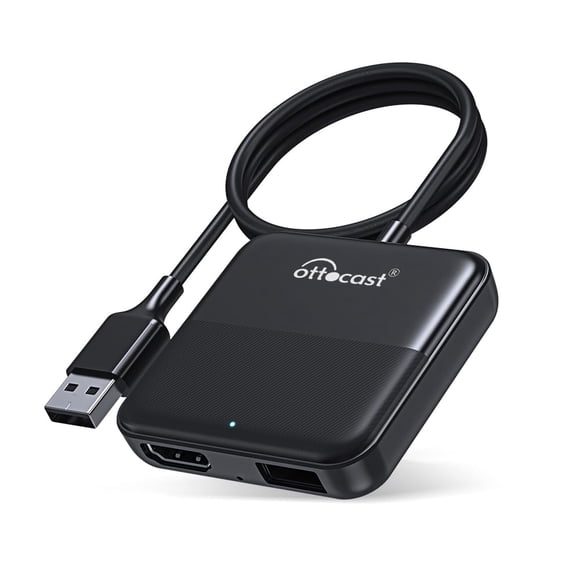 OTTOCAST Car TV Mate - FireTV Stick Converterfor Car - Plug & Play, Stable Fast, No Latency - Compatible withSetTop Box, Switch, etc - HDMI to USB Po