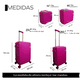 thumbnail image 2 of Set 4 Maletas De Viaje Jony Grande 20 kg Y 10 kg Con Candado Tsa Ruedas Giratorias, 2 of 5