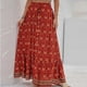 thumbnail image 2 of Faldas Para Mujer Moda Estampado Ocio Cintura Elástica Split Boho Falda Odeerbi ODB126046, 2 of 5