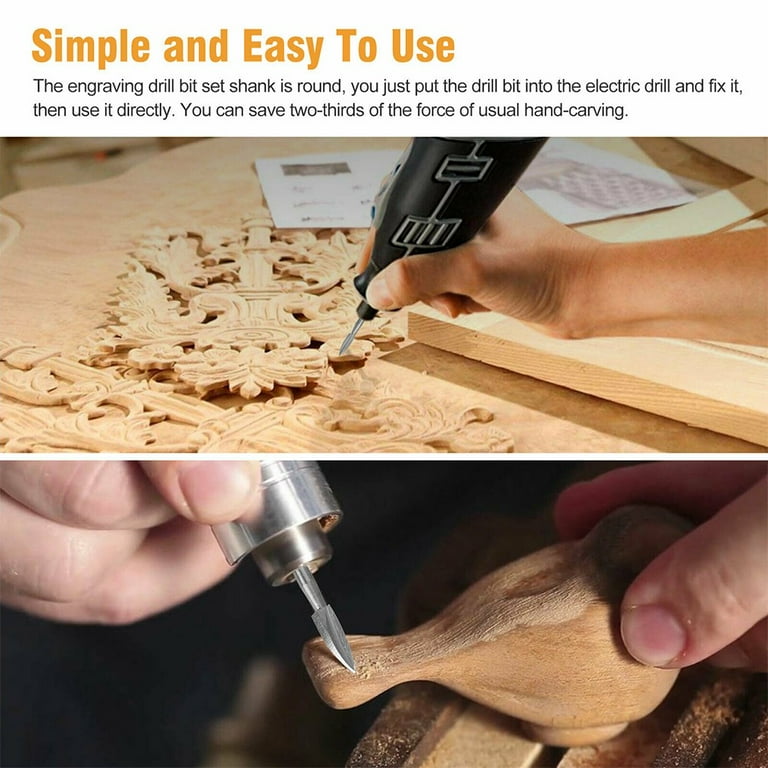 Carving drill bit set deals