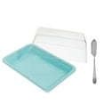 thumbnail image 4 of CNKOO Butter Dish Container Cheese Keeper Holder Storage Tray Saver Food Plastic Covered French Box Sliced Lid Containers, 4 of 7