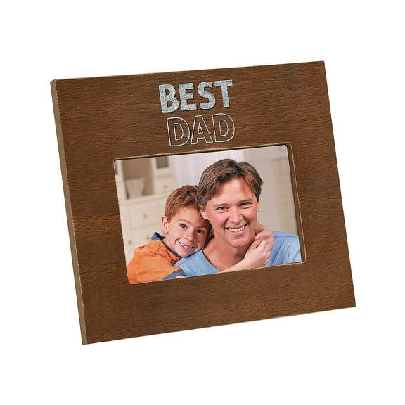 Fun Express Father’s Day Best Dad Picture Frame with Easel