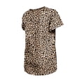 thumbnail image 4 of Girls Youth New Era  Tan Kansas City Chiefs Mom & Me Leopard T-Shirt, 4 of 4