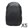 thumbnail image 1 of DYNWAVECA 5-6pack Backpack Rain Cover Camping Hiking Rucksack Protector 35L Black 5 Pcs, 1 of 10
