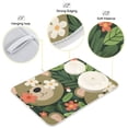 thumbnail image 4 of Face Bear and Flowers Leaves Dish Drying Mat Dish Drainer Rack Mats Water Absorbent Non-Slip Easy Clean Heat Resistant for Kitchen Counter, 4 of 8