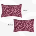 thumbnail image 2 of Sikiie Rose Leopard Print Print Plush Pillow Cover, Wrinkle-proof and Stain-resistant Pillow Protector without Pillow Core, Home Decoration-14"x20", 2 of 6