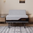 thumbnail image 3 of ESHINE Queen Adjustable Bed Frame-14 inch Memory Foam Mattress, with Massage, Wireless Remote, USB, Under Bed Light, Head and Foot Incline, Gray, 3 of 12
