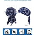 thumbnail image 3 of CUIYUAN Unisex Breathable Paisley Cooling Headscarf Cap Elastic Cycling Sports Cap Cooling Head Scarf Head Wrap Women Helmet Liner Head Bandana Motorcycle Durags Caps Hip-hop Streetwear, 3 of 4