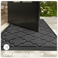 thumbnail image 4 of PABUBE Outdoor Door Mat Non Slip Backing Doormat,Low Profile Doormat Entry Rug, Outside Floor Mat for Entryway, Gray, 36" x 60", 4 of 8