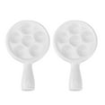 thumbnail image 1 of MasteelfCA 2Pcs Ceramic Escargot Tray Handle Snail Grill Dish Escargot Baking Dish Escargot Baking Tray, 1 of 7